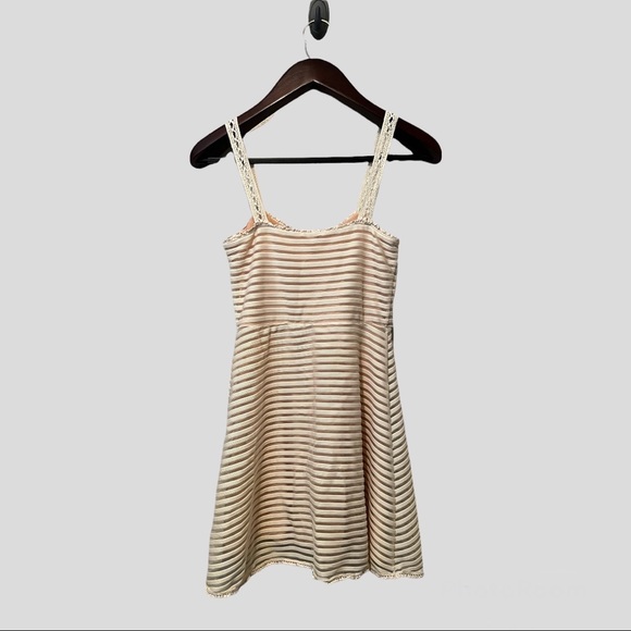 Vintage Free People slip dress with crochet straps. Small Petite - Picture 2 of 7